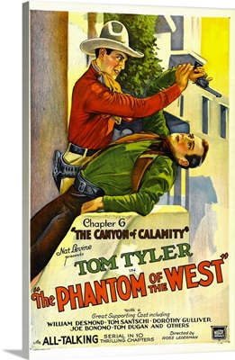 The Phantom of the West, Chapter 6 - Vintage Movie Poster