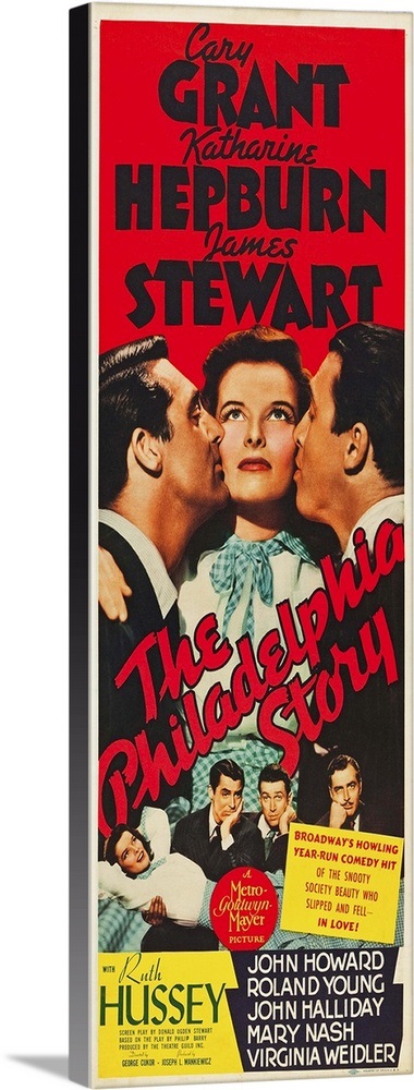 The Philadelphia Story - Vintage Movie Poster Wall Art, Canvas Prints ...