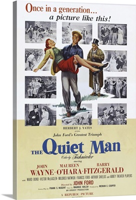 The Quiet Man - Vintage Movie Poster, 1952