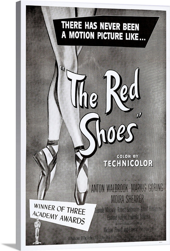 THE RED SHOES, US poster art, 1948