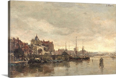 The Schreierstoren with the Bridge over the Geldersekade, Amsterdam