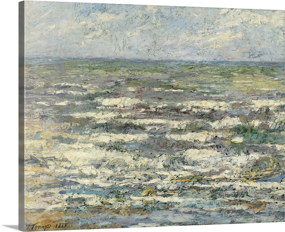 The Sea near Katwijk, by Jan Toorop, 1887, Dutch painting, oil on canvas.