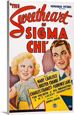 The Sweetheart Of Sigma Chi - Vintage Movie Poster, 1933