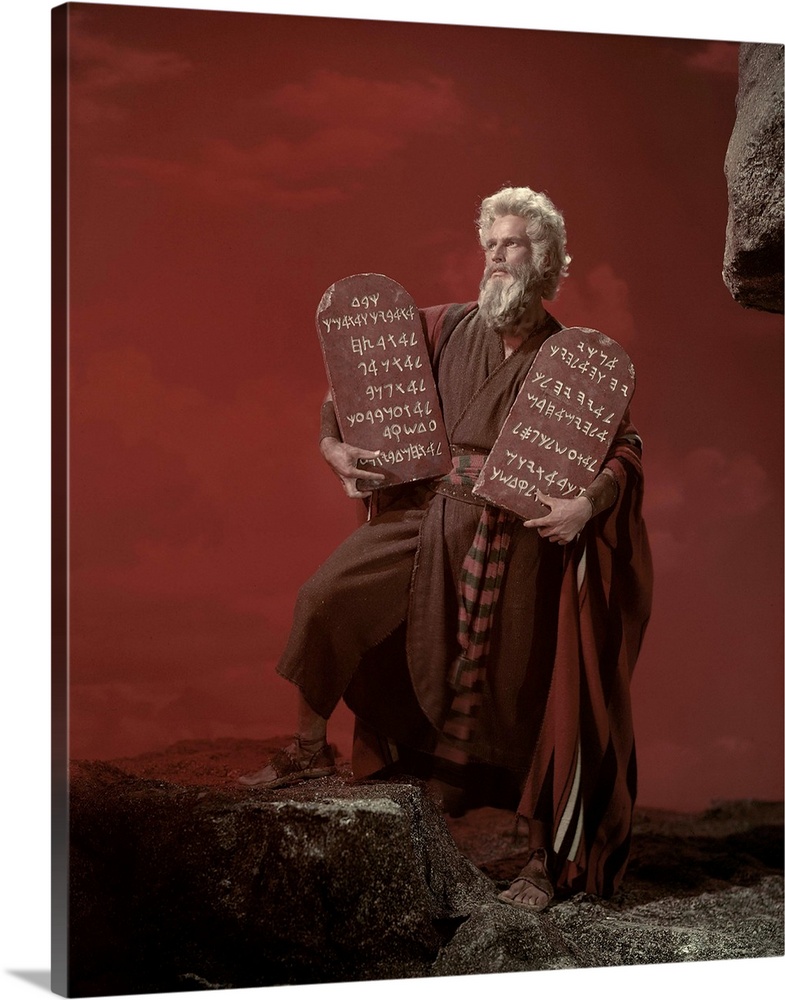 The Ten Commandments, Charlton Heston, 1956.