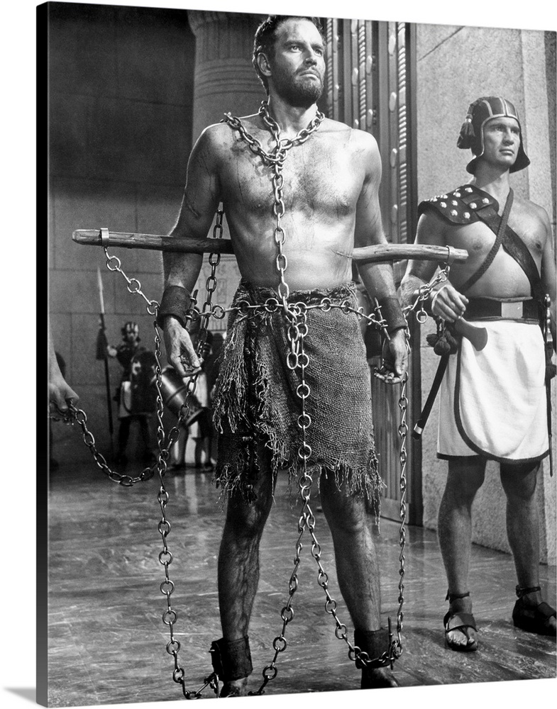 THE TEN COMMANDMENTS, Charlton Heston, (left), 1956