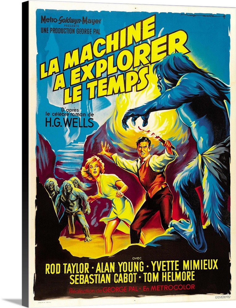 The Time Machine - Vintage Movie Poster (French)