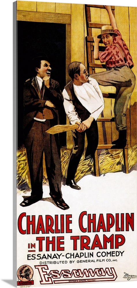 THE TRAMP, Charles Chaplin, Ernest Van Pelt, Paddy McGuire, 1915.
