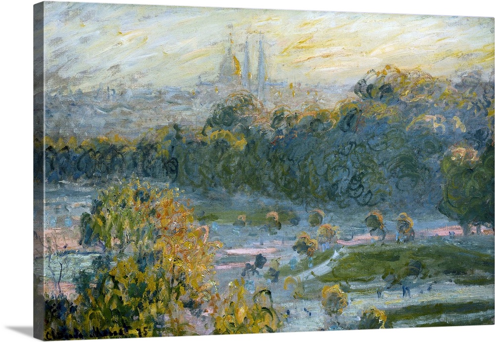 MONET, Claude (1840-1926). The Tuileries. 1875. Study. Impressionism. Oil on canvas. FRANCE. Paris. Musee d'Orsay (Orsay M...