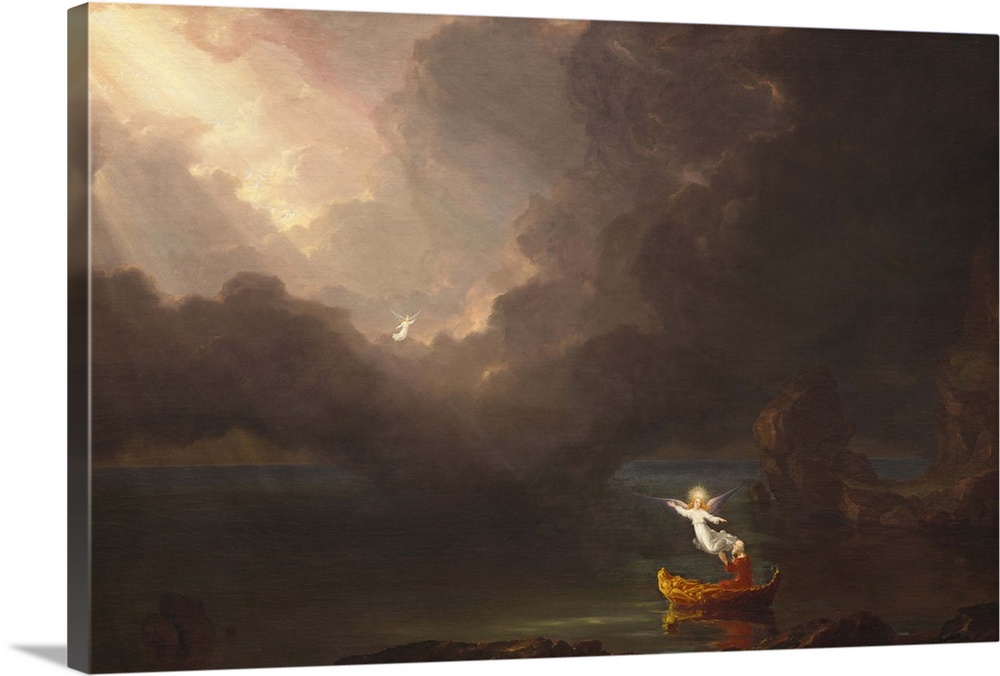 The Voyage of Life: Old Age, by Thomas Cole, 1842, oil on canvas, American painting, oil on canvas. Fourth of four paintin...