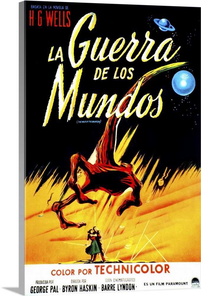 The War Of The Worlds, (aka La Guerra De Los Mundos), Spanish Poster Art, From Left: Ann Robinson, Gene Barry, 1953.