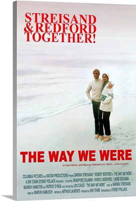 The Way We Were, L-R: Robert Redford, Barbra Streisand On Poster Art, 1973