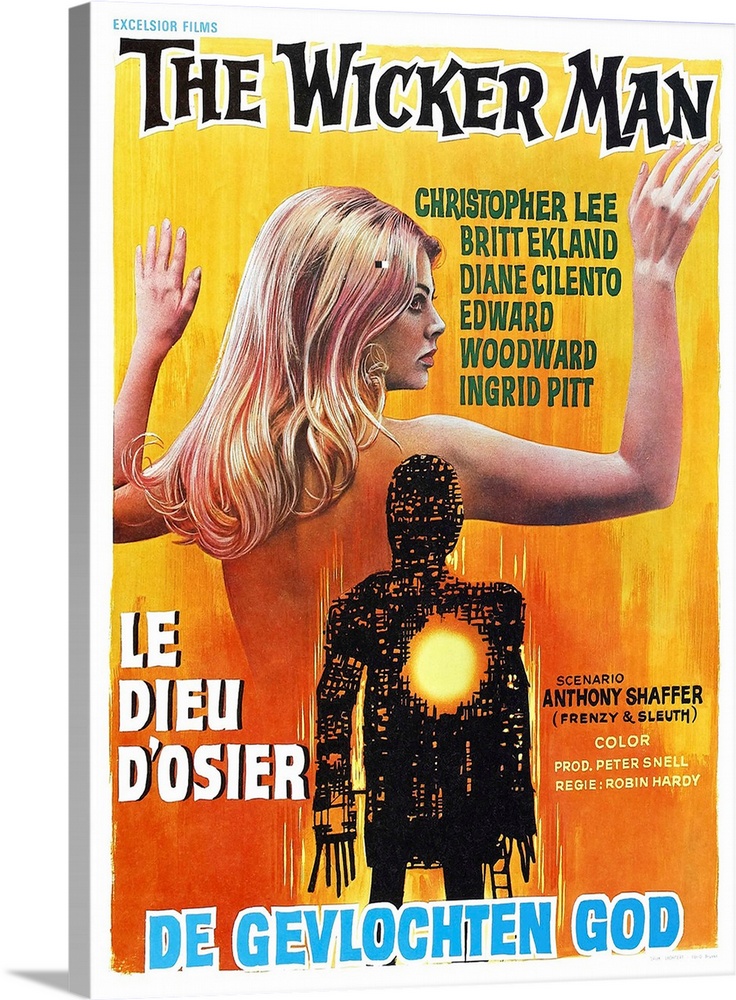 THE WICKER MAN, (aka LE DIEU D'OSIER), Belgian poster, 1973