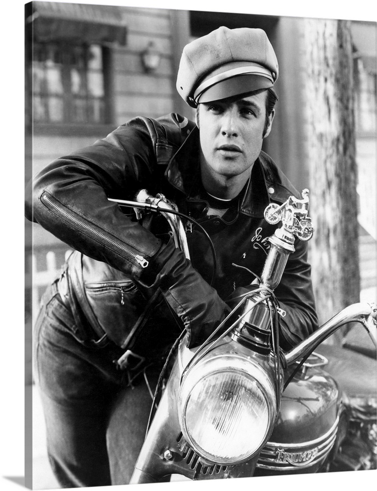 The Wild One, 1954, Leather Jacket Wall Art, Canvas Prints, Framed ...