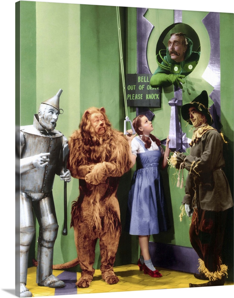 The Wizard Of Oz, Jack Haley, Bert Lahr, Judy Garland, Frank Morgan, Ray Bolger, 1939.