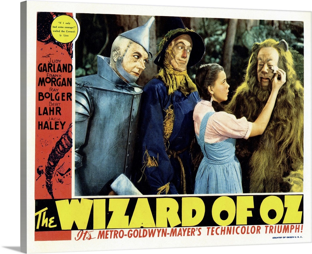 The Wizard Of Oz, From Left: Jack Haley, Ray Bolger, Judy Garland, Bert Lahr, 1939.
