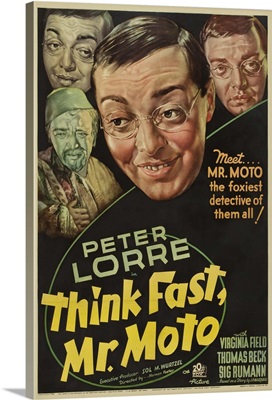 Think Fast, Mr. Moto - Vintage Movie Poster