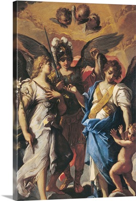 Three Archangels, by Giuseppe Passeri, 17th c. Rome, Italy