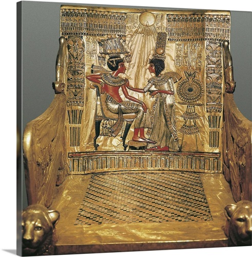 Throne of Tutankhamun. ca. 1340 BC. Egypt | Great Big Canvas