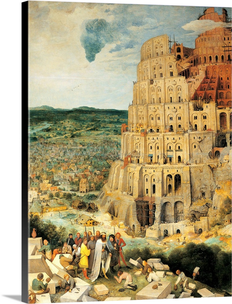 Canvas Print Vienna Pieter Bruegel the Elder Art Poster The Tower of Babel 