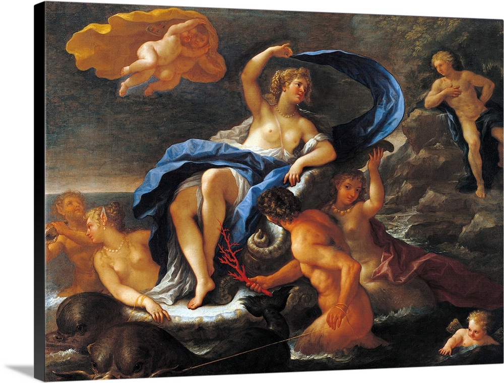 The Triumph of Galatea (or Venus), by Paolo De Matteis, 17th Century post -, oil on canvas, cm 177 x 228 - Italy, Lazio, R...