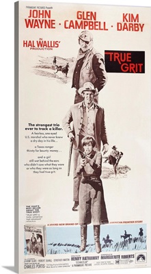 True Grit, Us Poster Art, From Top: John Wayne, Glen Campbell, Kim Darby, 1969