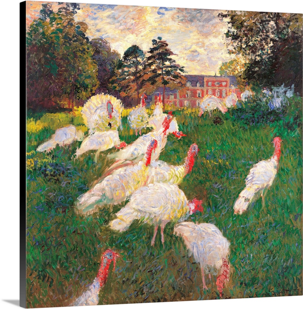 The Turkeys, by Claude Monet, 1877, 19th Century, oil on canvas, cm 174,5 x 172,5 - France, Ile de France, Paris, Muse dOr...