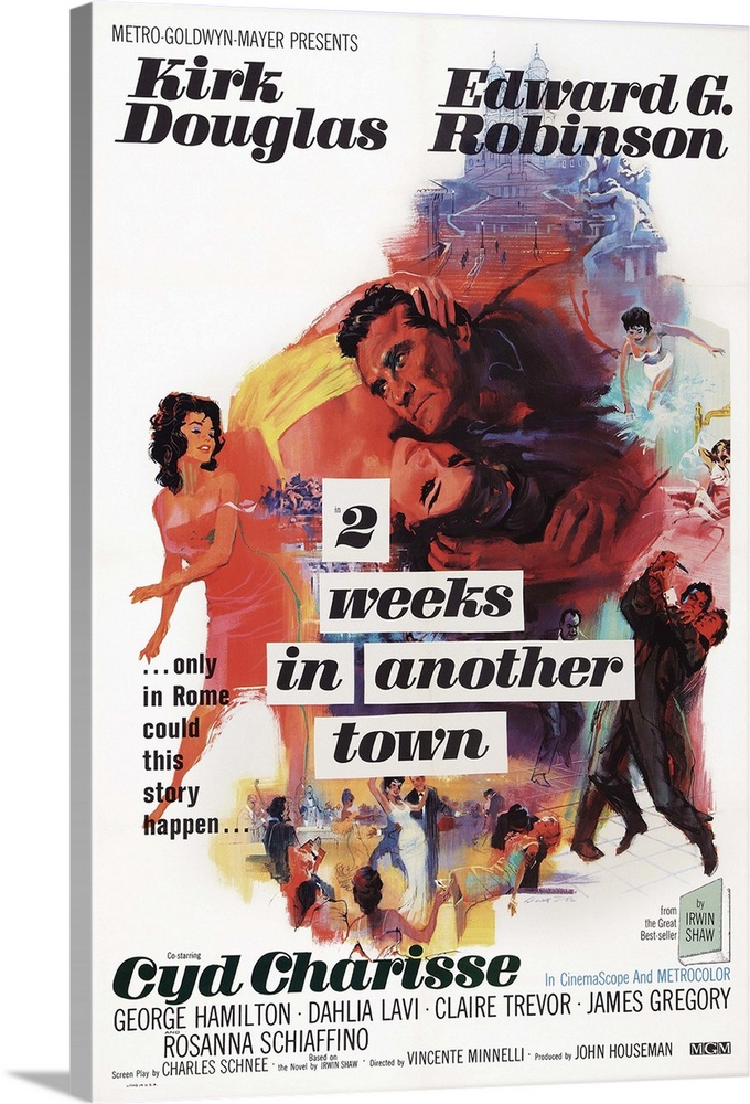 Retro poster artwork for the film Two Weeks in Another Town.