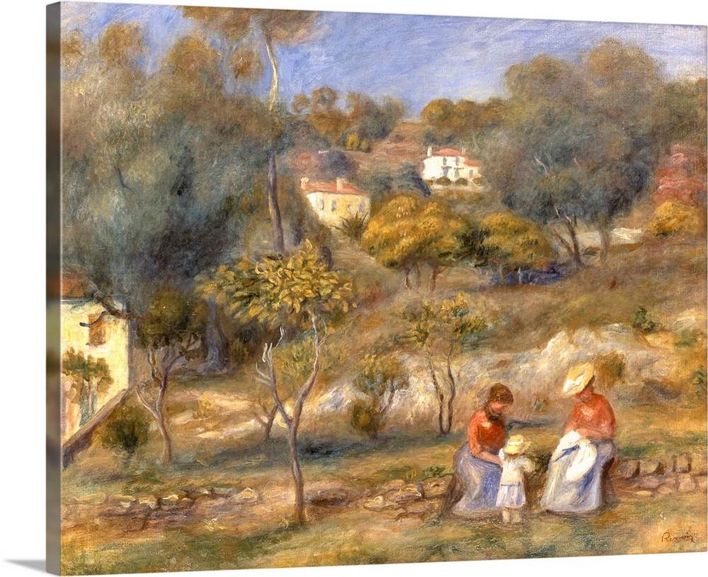 A4 A3 A2 also available Framed PIERRE-AUGUSTE RENOIR Hi Res Giclée Art Print of Classic Impressionist Painting Near The Lake