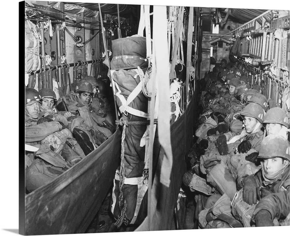 U.S. Airborne Combat Team En Route To Drop Zone At Munsan-Ni, Korea, On March, 22, 1951
