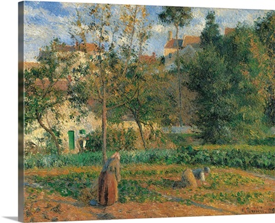 Vegetable Garden at the Hermitage, Pontoise, by Camille Pissarro, 1879