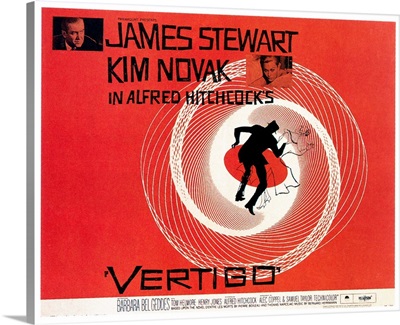 Vertigo, Top From Left: James Stewart, Kim Novak, 1958