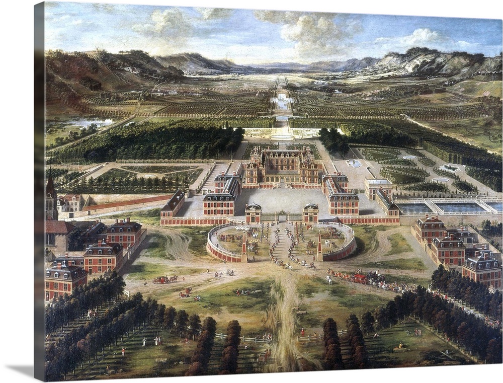 View of Chateau and Gardens of Versailles
