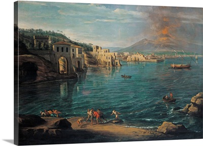 View Of Naples From Posillipo, By Gaspar Van Wittel, 1725. Milan, Italy