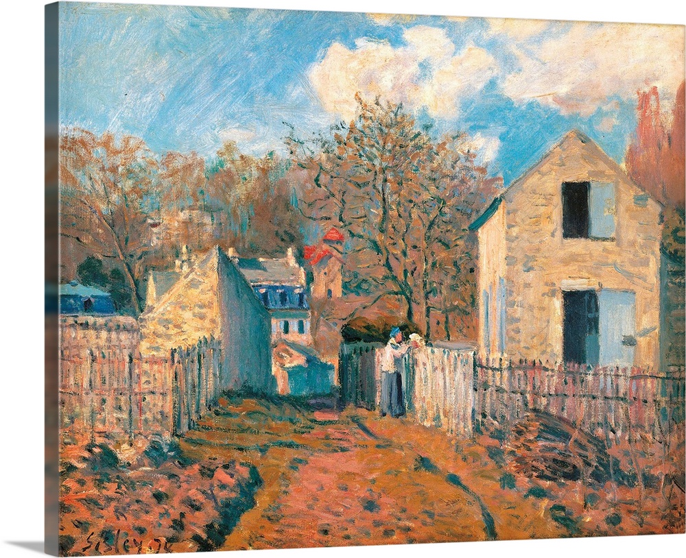 The Village of Voisins (Yvelines), by Alfred Sisley, 1874, 19th Century, oil on canvas, cm 38 x 46,5 - France, Ile de Fran...
