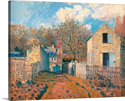 Village of Voisins (Yvelines), by Alfred Sisley, 1874. Musee d'Orsay, Paris, France
