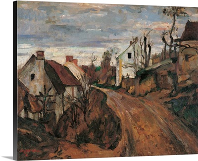 Village Street in Auvers, by Paul Cezanne, ca. 1872-1873. Musee d'Orsay, Paris, France