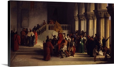 Vittore Pisani Freed From Prison And Carried In Triumph, By Francesco Hayez, 1867