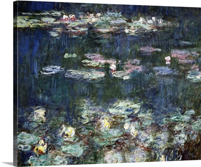 Waterlilies, Green Reflections, Detail. 1914-1918
