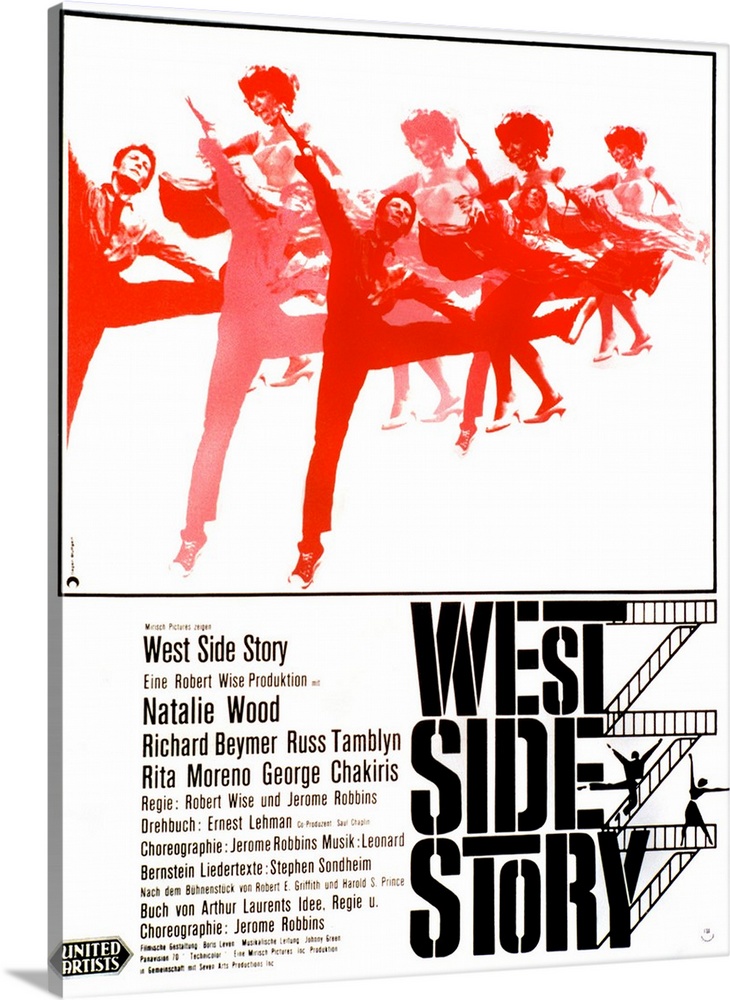 West Side Story, German Poster Art, 1961.