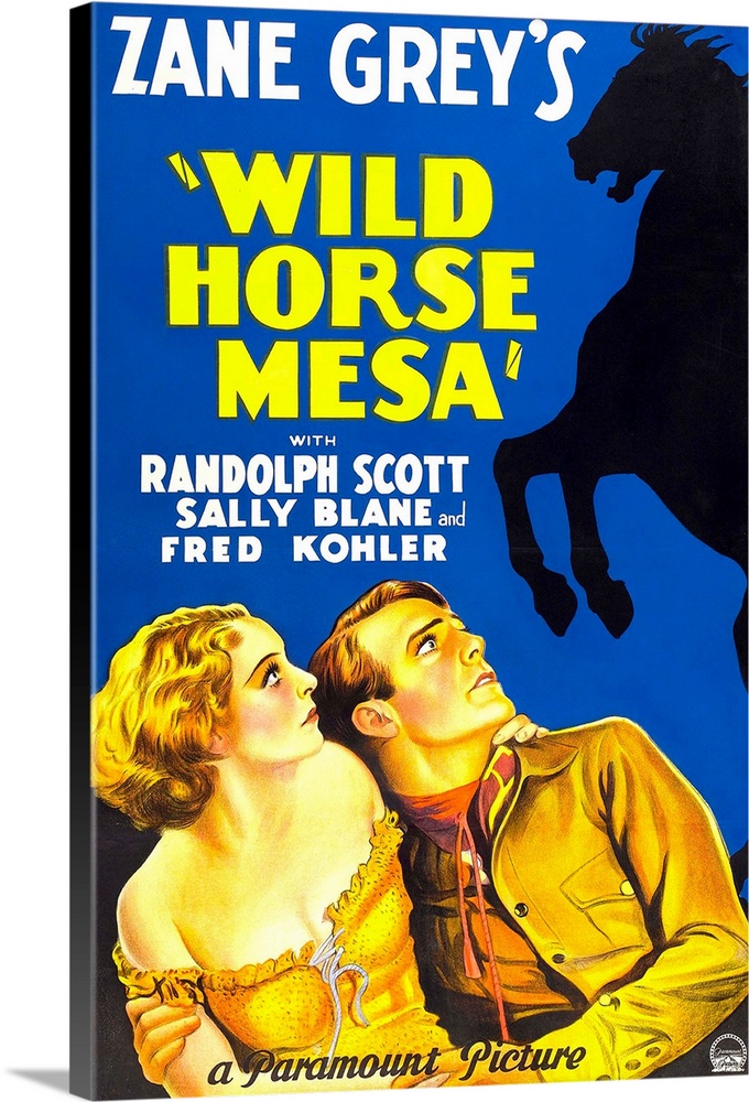 WILD HORSE MESA, from left: Sally Blane, Randolph Scott, 1932.