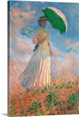 Woman with a Parasol Turned to the Right, by Claude Monet, 1886. Musee d'Orsay