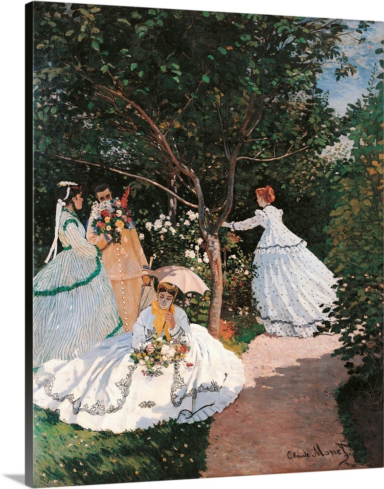 Women in the Garden, by Claude 1866 1867. Musee d'Orsay, Paris
