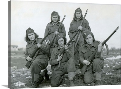 Women partisans. 1944, World War II