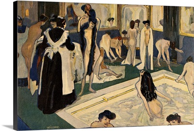 Womens Bath in Paris, By German Artist Albert Weisgerber, c. 1905