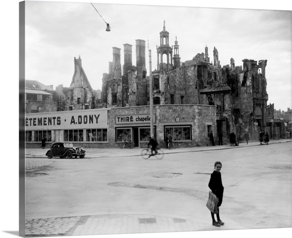 World War II Destruction And Post War Reconstruction In Caen, France