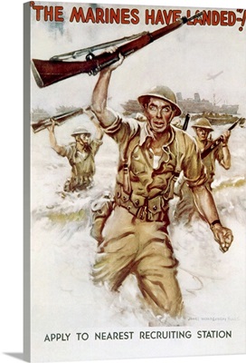World War II, Marines recruiting poster