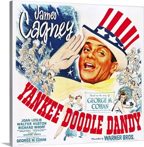 Yankee Doodle Dandy - Vintage Movie Poster Wall Art, Canvas Prints ...