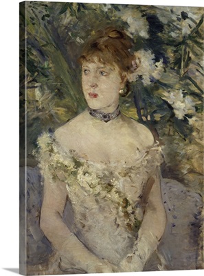 Young Girl in a Ball Gown, 1879, By impressionist Berthe Morisot, 1879