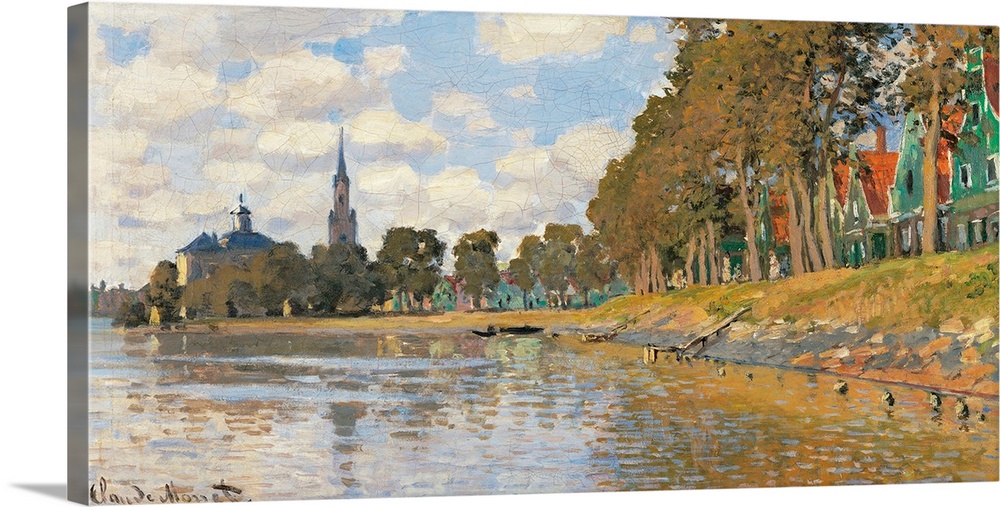 Zaandam (Holland), by Claude Monet, 1871, 19th Century, oil on canvas, cm 48 x 73 - France, Ile de France, Paris, Muse dOr...