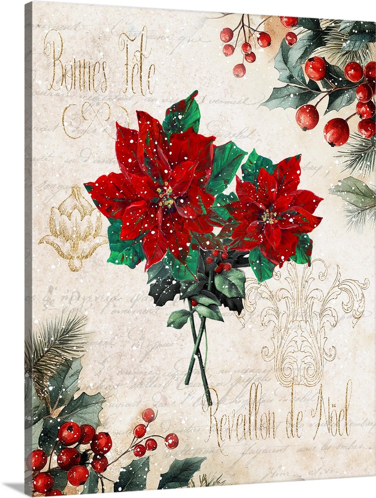 Bonne Fete Poinsettia